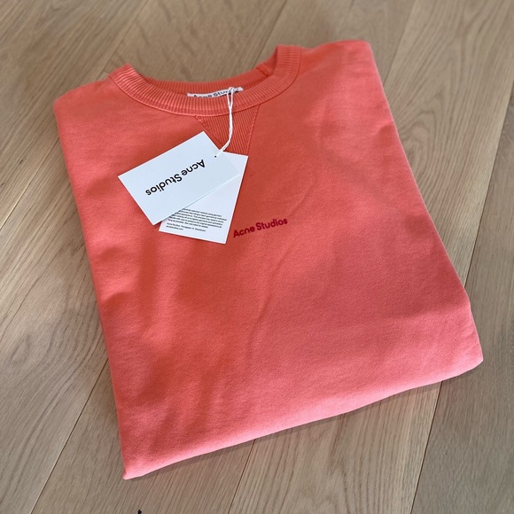 Acne Studios - logo-print cotton sweatshirt (NWT) - Small - Picture 8 of 10